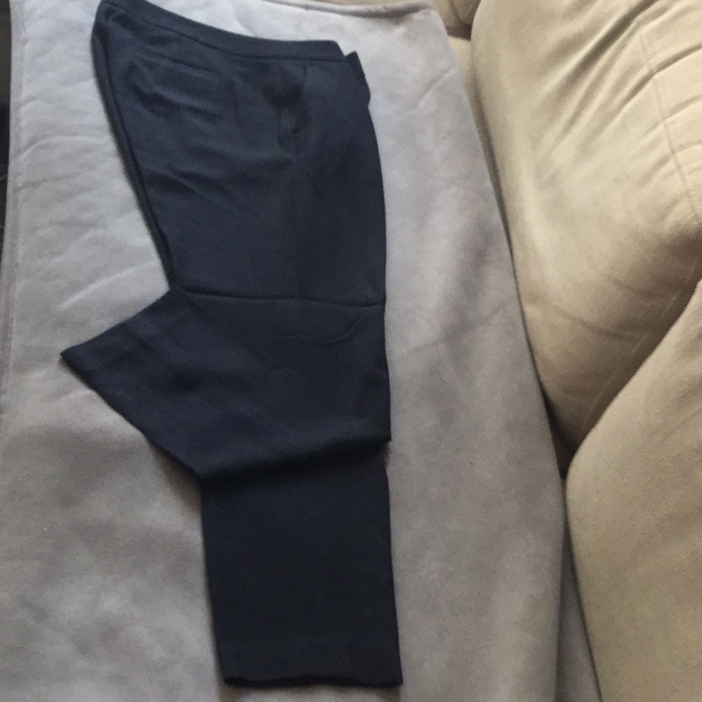 Theory Soft Canvas Ankle Trouser Size 10 - image 7